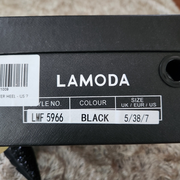 Lamoda Dolls Kill My Love Glitter Heels Black Women's Size 7 - Picture 10 of 10